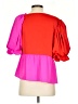 Crosby Color Block Red 3/4 Sleeve Blouse Size S - photo 2
