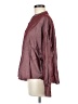 Glam 100% Polyester Burgundy Long Sleeve Henley Size M - photo 5