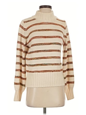 Madewell Striped Metcalf Mockneck Sweater (view 1)
