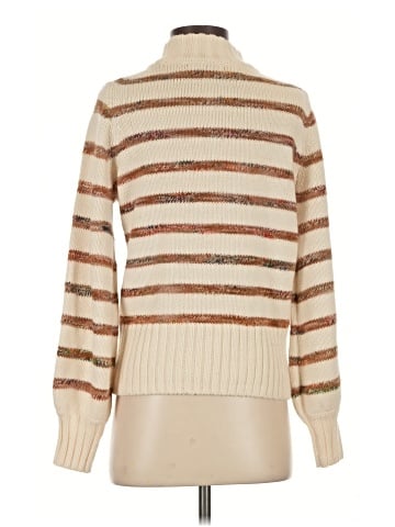 Madewell Striped Metcalf Mockneck Sweater (view 2)