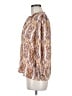 Eclair 100% Polyester Brown 3/4 Sleeve Blouse Size M - photo 5