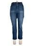 Code Bleu Solid Blue Jeans Size 16 - photo 1