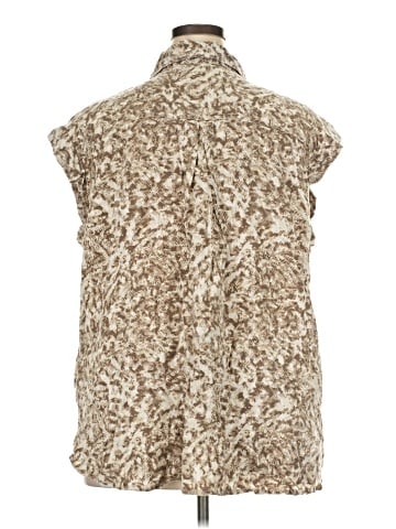CALVIN KLEIN JEANS Sleeveless Button-Down Shirt (view 2)
