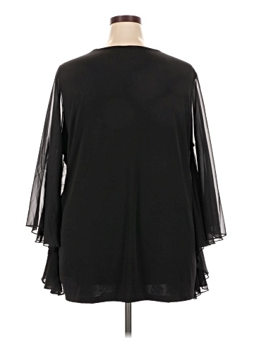 Ulla Popken 3/4 Sleeve Blouse (view 2)