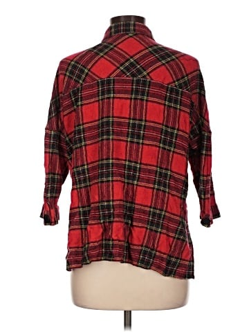 Zara Basic 3/4 Sleeve Button-Down Shirt (view 2)