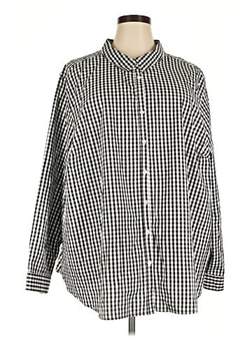 Ellos Long Sleeve Button-Down Shirt (view 1)
