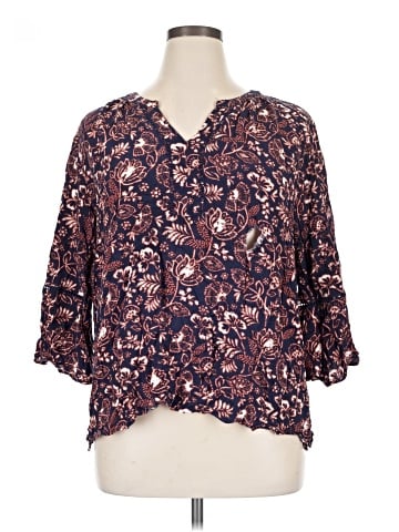 Gloria Vanderbilt 3/4 Sleeve Blouse (view 1)