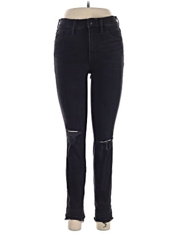 Madewell 9" Mid-Rise Skinny Jeans in Black Sea (view 1)