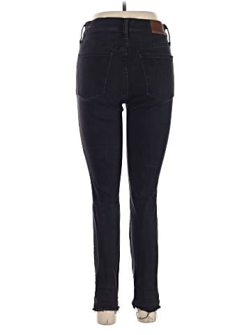Madewell 9" Mid-Rise Skinny Jeans in Black Sea (view 2)