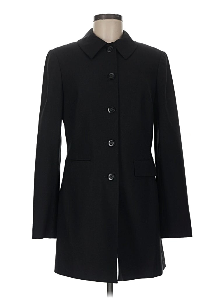 Pre-owned Classiques Entier Wool Coat In Black
