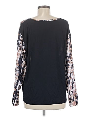 Reiss Long Sleeve Silk Top (view 2)