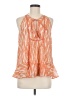 Miss Me 100% Polyester Orange Sleeveless Blouse Size M - photo 1