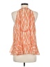 Miss Me 100% Polyester Orange Sleeveless Blouse Size M - photo 2