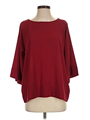 Red Lolly 3/4 Sleeve Top (view 1)