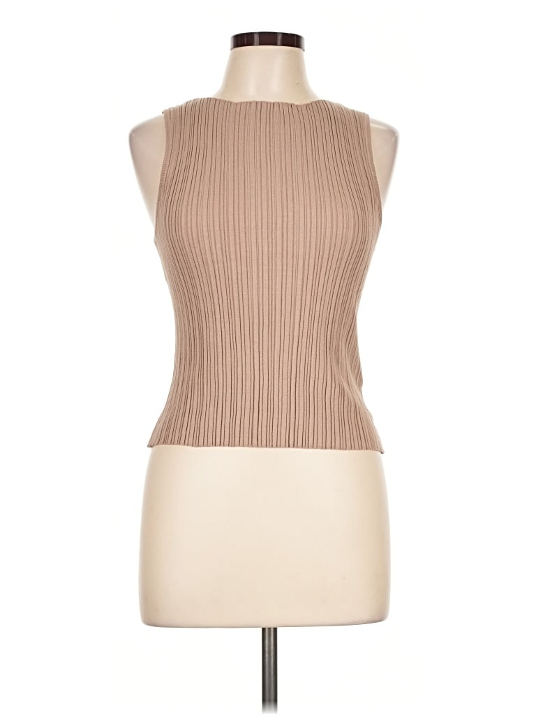 Pre-owned By Together Sweater Vest In Tan