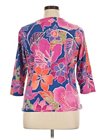 Caribbean Joe 3/4 Sleeve Blouse (view 2)