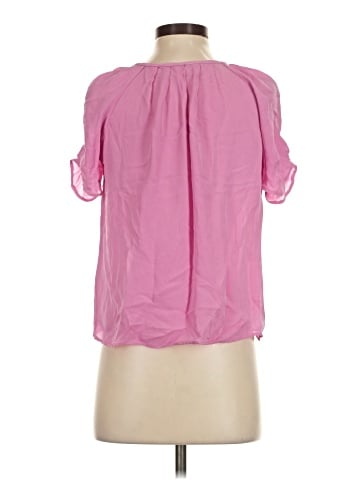 Joie Short Sleeve Silk Top (view 2)