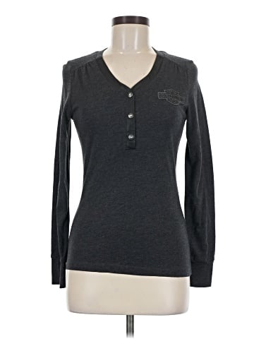 Harley Davidson Long Sleeve Henley (view 1)