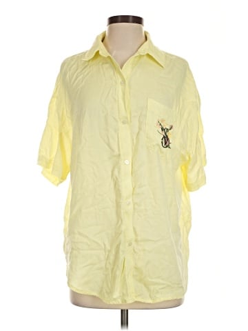 Victoria's Secret Short Sleeve Button-Down Shirt (view 1)