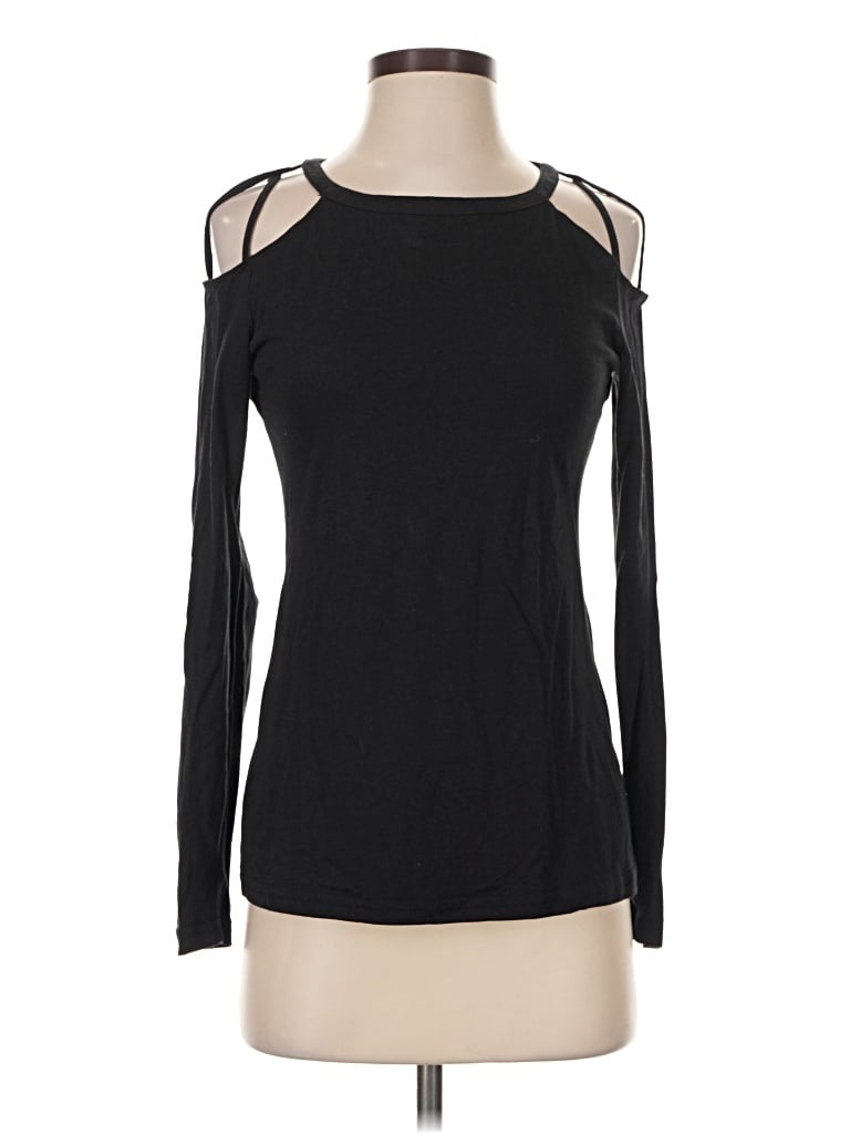 Pre-owned Fabletics Long Sleeve T-shirt In Black