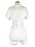 Lita By Ciara 100% Viscose Metallic Silver Romper Size M - photo 2