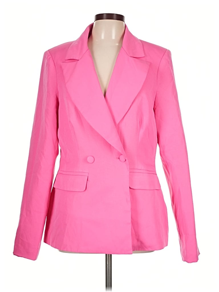 Pre-owned Prettylittlething Blazer Jacket In Pink