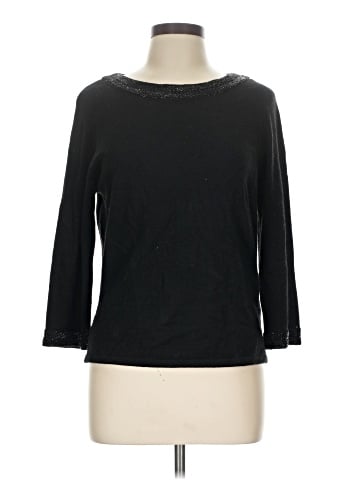 Carmen Marc Valvo Silk Pullover Sweater (view 1)