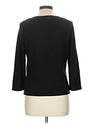 Carmen Marc Valvo Silk Pullover Sweater (view 2)