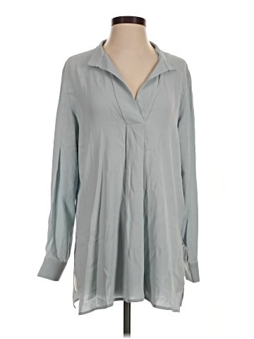 Eileen Fisher Long Sleeve Silk Top (view 1)
