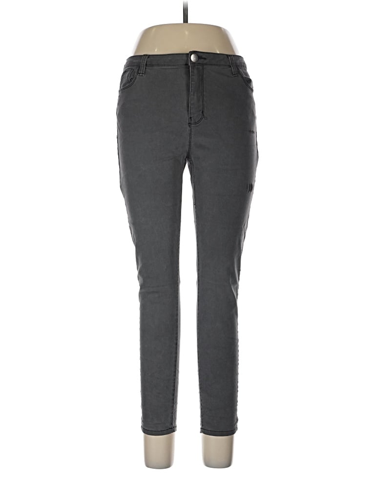 Pre-owned Denim Co Jeggings In Gray