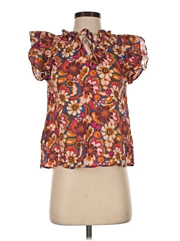 Olivaceous Short Sleeve Blouse (view 1)