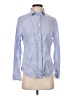 J.Crew 100% Linen Blue Long Sleeve Button-Down Shirt Size 2 - photo 1
