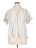 Eddie Bauer Stripes Ivory Short Sleeve Blouse Size XL (tall) - photo 1