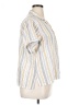 Eddie Bauer Stripes Ivory Short Sleeve Blouse Size XL (tall) - photo 4