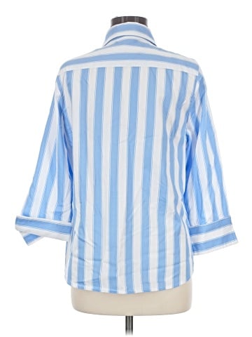 Draper's & Damon's 3/4 Sleeve Button-Down Shirt (view 2)