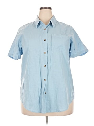 Unbranded Short Sleeve Button-Down Shirt (view 1)