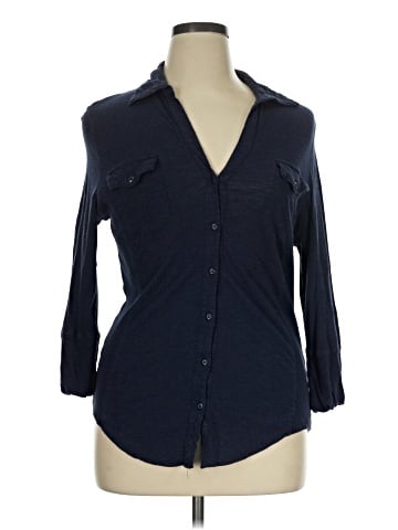 Verve Ami 3/4 Sleeve Button-Down Shirt (view 1)