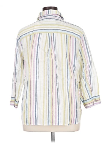 Chico's 3/4 Sleeve Button-Down Shirt (view 2)