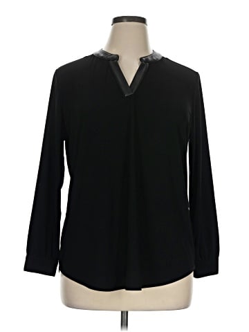 Anne Klein Long Sleeve Blouse (view 1)