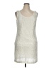 Ann Taylor 100% Polyester Silver Cocktail Dress Size 14 - photo 1