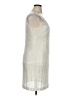 Ann Taylor 100% Polyester Silver Cocktail Dress Size 14 - photo 4