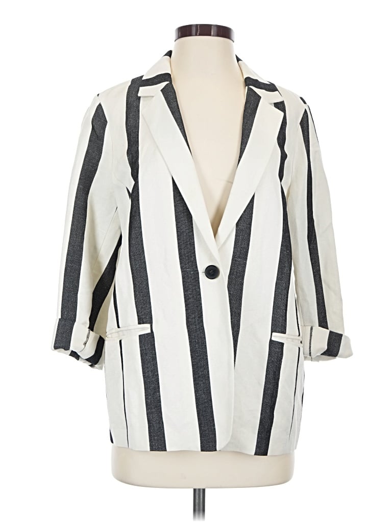 Pre-owned Trouve Blazer Jacket In Ivory