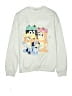 Bluey 100% Cotton Graphic Silver Gray Sweatshirt Size M (youth) - photo 1