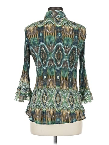 Essentials by Milano 3/4 Sleeve Blouse (view 2)