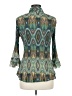 Essentials by Milano 100% Polyester Teal 3/4 Sleeve Blouse Size M - photo 2