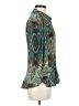 Essentials by Milano 100% Polyester Teal 3/4 Sleeve Blouse Size M - photo 4