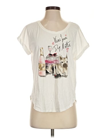 New York & Company Short Sleeve T-Shirt (view 1)