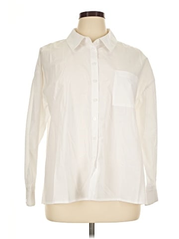 Attitudes by Renee Long Sleeve Button-Down Shirt (view 1)
