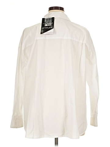 Attitudes by Renee Long Sleeve Button-Down Shirt (view 2)