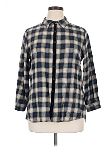 Hannah 3/4 Sleeve Button-Down Shirt (view 1)
